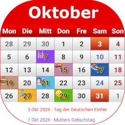 Ikon Deutsch Kalender 2026